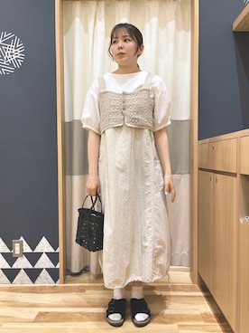 「Samansa Mos2（サマンサ モスモス）のアイテム（その他）」を使った、たむらちはるさん（レディース・160cm）の春コーディネート