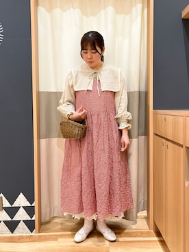「Samansa Mos2（サマンサ モスモス）のアイテム（シューズ）」を使った、たむらちはるさん（レディース・160cm）の春コーディネート