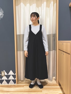 「Samansa Mos2 blue」｜「アイテム（その他）」を使った、たむらちはるさん（レディース・160cm）の秋コーディネート