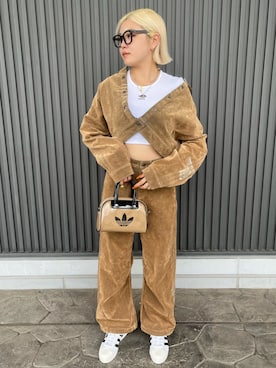 「アイテム（ブルゾン）」を使った、NHさん（レディース・168cm）の秋コーディネート