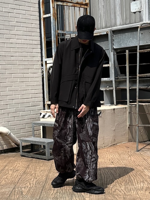 ナイロンワイドカーゴパンツ