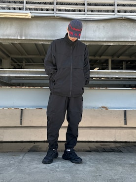 「tk.TAKEO KIKUCHI（ティーケータケオキクチ）のアイテム（ブルゾン）」を使った、SHOさん（メンズ・178cm）の冬コーディネート