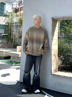 「tk.TAKEO KIKUCHI（ティーケータケオキクチ）のアイテム（リング）」を使った、SHOさん（メンズ・178cm）の秋コーディネート