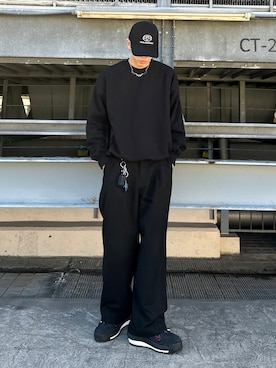 「tk.TAKEO KIKUCHI（ティーケータケオキクチ）のアイテム（スウェット）」を使った、SHOさん（メンズ・178cm）の冬コーディネート