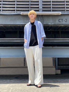 「instagramフォローお願いします」｜SHOさん（メンズ・178cm）の春コーディネート
