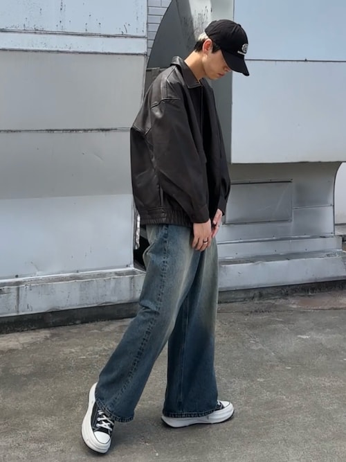 A－2シンセティックレザーブルゾン