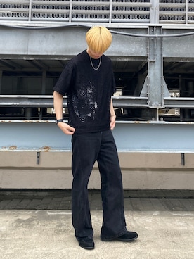 「instagramフォローお願いします」｜SHOさん（メンズ・178cm）の夏コーディネート