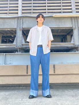 「instagramフォローお願いします」｜SHOさん（メンズ・178cm）の春コーディネート