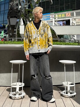 「tk.TAKEO KIKUCHI（ティーケータケオキクチ）のアイテム（リング）」を使った、SHOさん（メンズ・178cm）の秋コーディネート