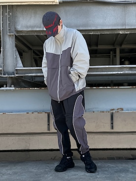 「tk.TAKEO KIKUCHI（ティーケータケオキクチ）のアイテム（ブルゾン）」を使った、SHOさん（メンズ・178cm）の冬コーディネート