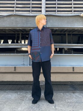 「instagramフォローお願いします」｜SHOさん（メンズ・178cm）の夏コーディネート