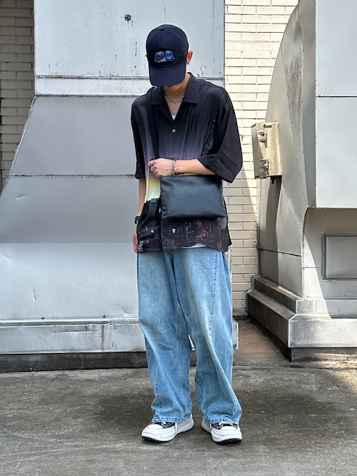 半袖転写プリントシャツ