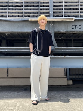 「instagramフォローお願いします」｜SHOさん（メンズ・178cm）の春コーディネート