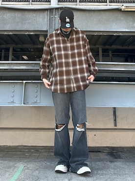 「tk.TAKEO KIKUCHI（ティーケータケオキクチ）のアイテム（リング）」を使った、SHOさん（メンズ・178cm）の秋コーディネート