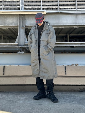 「tk.TAKEO KIKUCHI（ティーケータケオキクチ）のアイテム（その他アウター）」を使った、SHOさん（メンズ・178cm）の冬コーディネート