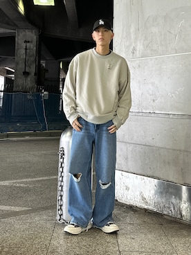 「tk.TAKEO KIKUCHI（ティーケータケオキクチ）のアイテム（リング）」を使った、SHOさん（メンズ・178cm）の秋コーディネート