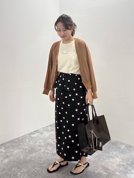 「LAOCOONTE（ラオコンテ）のアイテム（サンダル）」を使った、yukaさん（レディース・155cm）の夏コーディネート