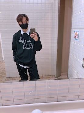 「Avail（アベイル）のアイテム（スラックス）」を使った、しばとぅさん（メンズ・169cm）の春コーディネート