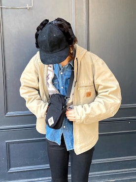 「GREGORY（グレゴリー）のアイテム（バッグ）」を使った、yunさん（レディース・168cm）の冬コーディネート