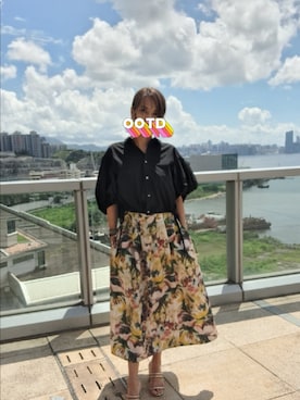 「JUSGLITTY（ジャスグリッティー）のアイテム（スカート）」を使った、ElizaBethさん（レディース・163cm）の夏コーディネート