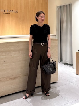 中井　オデット エ オディール スタッフさん（レディース・159cm）の夏コーディネート