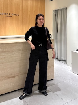 中井　オデット エ オディール スタッフさん（レディース・159cm）の冬コーディネート