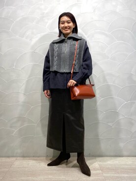 中井 オデット エ オディール スタッフさん(レディース・159cm)の冬コーディネート