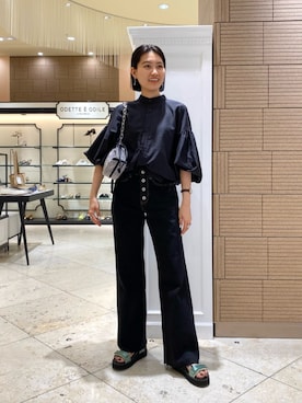 中井　オデット エ オディール スタッフさん（レディース・159cm）の夏コーディネート