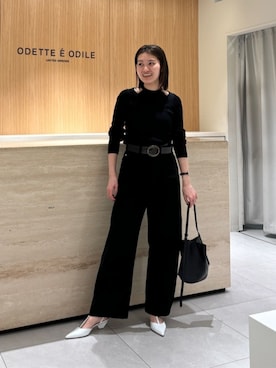 「ODETTE E ODILE（オデットエオディール）のアイテム」を使った、中井　オデット エ オディール スタッフさん（レディース・159cm）の夏コーディネート