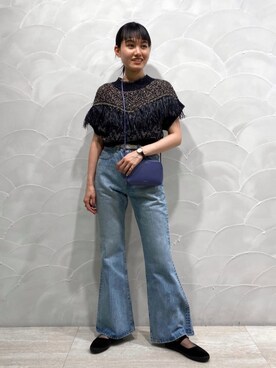 中井　オデット エ オディール スタッフさん（レディース・158cm）の夏コーディネート