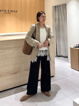 中井 オデット エ オディール スタッフさん(レディース・159cm)の夏コーディネート