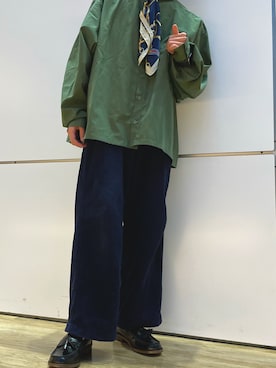 「Ellno Loset（エルノロゼット）のアイテム（バンダナ/スカーフ）」を使った、ゆ。さん（メンズ・166cm）の冬コーディネート
