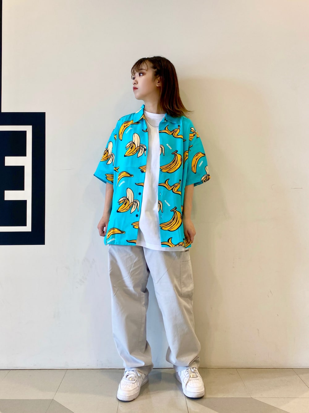 【美品】エクストララージ×カーニバル アロハシャツ シャツ L 水色 バナナ XLARGE（エクストララージ）の「XLARGE×CARNIVAL BKK BANANA