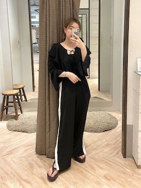 「ビーチサンダル」｜aya_lemageさん（レディース・157cm・20代）の夏コーディネート