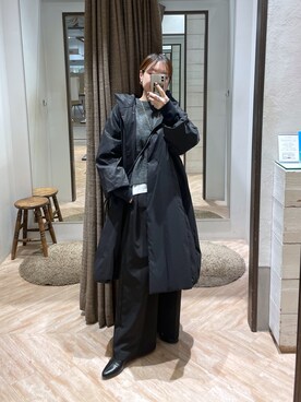 「CAPRICIEUX LE'MAGE（カプリシューレマージュ）のストレッチショートブーツ（ブーツ）」を使った、aya_lemageさん（レディース・158cm）の秋コーディネート