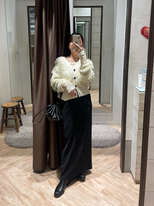 低身長サイズあり】マキシIラインスカート（スカート