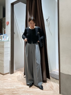 「CAPRICIEUX LE'MAGE（カプリシューレマージュ）のアイテム（その他パンツ）」を使った、aya_lemageさん（レディース・158cm）の秋コーディネート