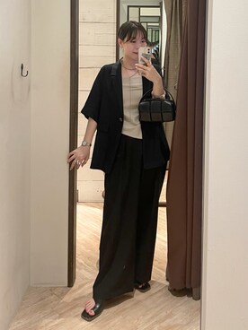 「イエベ」｜「アイテム（その他トップス）」を使った、aya_lemageさん（レディース・157cm）の夏コーディネート