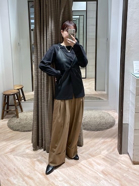 「ファッションを楽しもう」｜「アイテム（キャミソール）」を使った、aya_lemageさん（レディース・158cm）の冬コーディネート