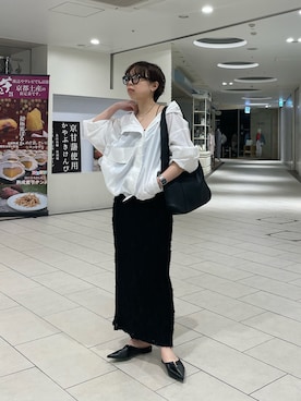 「CAPRICIEUX LE'MAGE（カプリシューレマージュ）のアイテム（スカート）」を使った、aya_lemageさん（レディース・158cm）の春コーディネート
