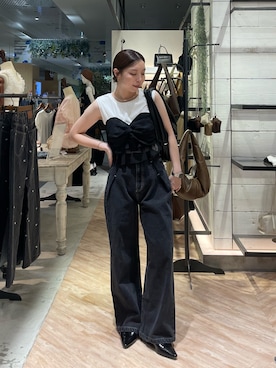 「CAPRICIEUX LE'MAGE（カプリシューレマージュ）のアイテム（Tシャツ/カットソー）」を使った、aya_lemageさん（レディース・158cm）の夏コーディネート