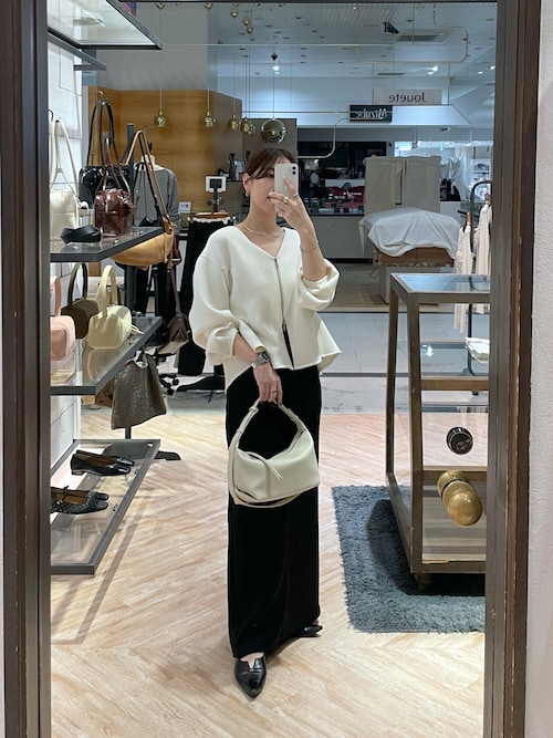 ペプラムジップカーディガン（カーディガン/ボレロ