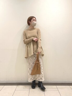 aya_lemageさん（レディース・157cm）の冬コーディネート