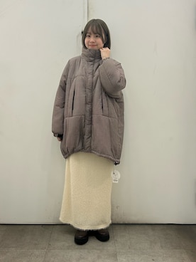 「SENSEOFPLACE」｜「アイテム（ジャケット/アウター）」を使った、maiさん（レディース・156cm）の冬コーディネート
