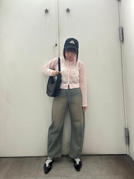 「SENSE OF PLACE by URBAN RESEARCH（センスオブプレイスバイアーバンリサーチ）のメタリックポインテッドシューズ（パンプス）」を使った、maiさん（レディース・156cm）の春コーディネート