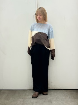 「アイテム（スリッポン）」を使った、maiさん（骨格ストレート・レディース・156cm）の秋コーディネート