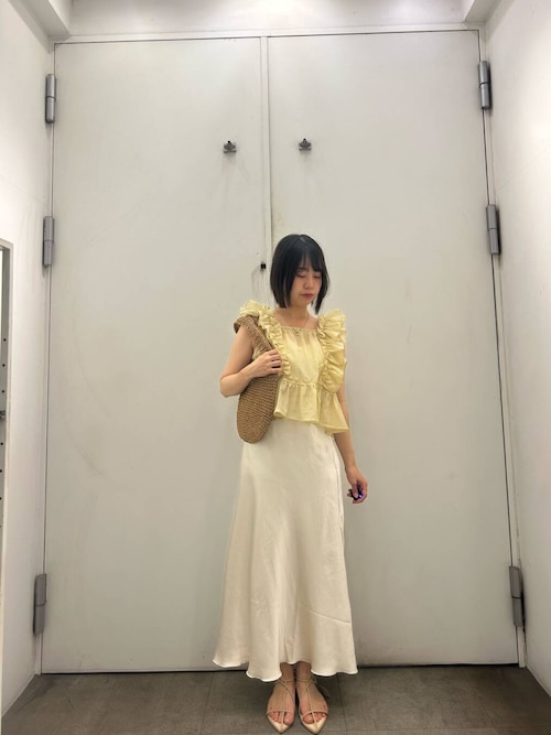 セール】『WEB/一部店舗限定サイズ』ナローサテンスカート