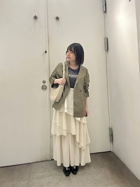 「アイテム（パンプス）」を使った、maiさん（レディース・156cm）の春コーディネート