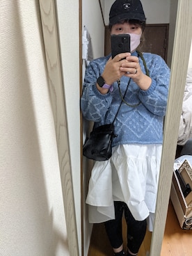 「POLO RALPH LAUREN（ポロ ラルフ ローレン）のアイテム（キャップ、ブラック系）」を使った、naoさん（レディース・170cm）の秋コーディネート