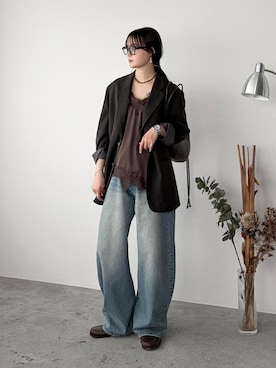 「アイテム（腕時計）」を使った、pearn0さん（レディース・160cm）の春コーディネート